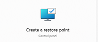 Create a system restore point in Windows 10-11